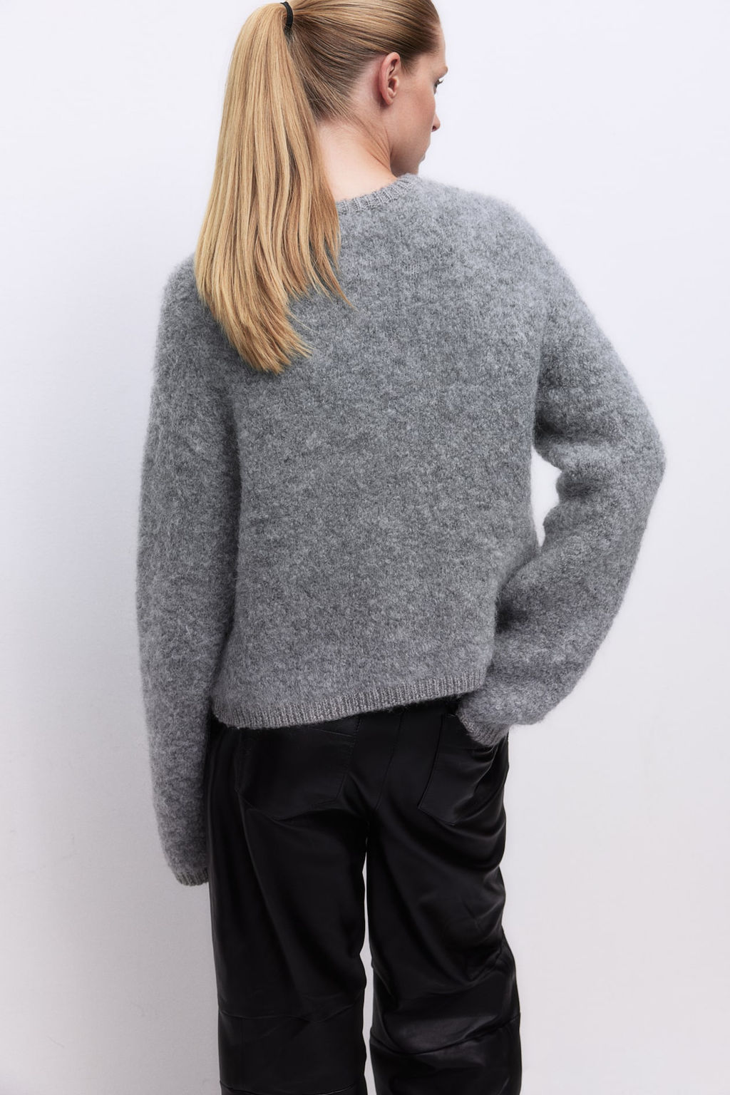 Cardigan en boucle de mezcla de lana - H&m фото 3