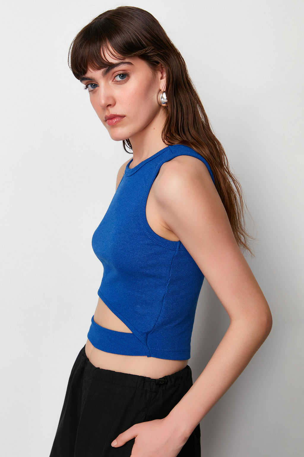 Saks Cut Out Detayl_ Bisiklet Yaka _rme Atlet TWOSS24AL00043 - Trendyolmilla фото 2
