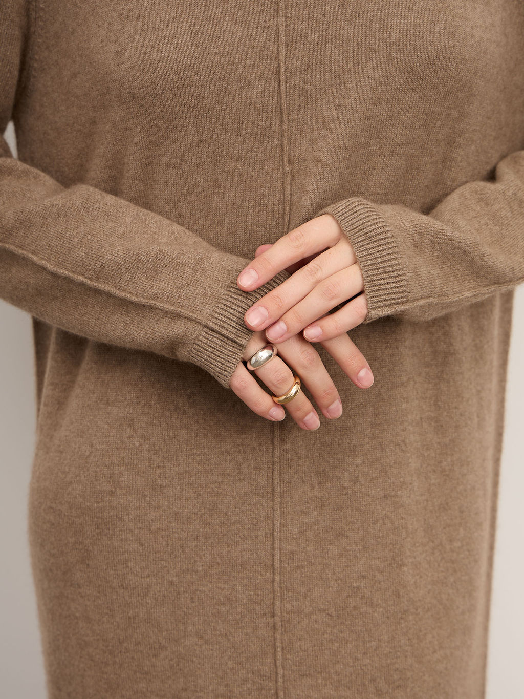 Платье из кашемира 13210 капучино