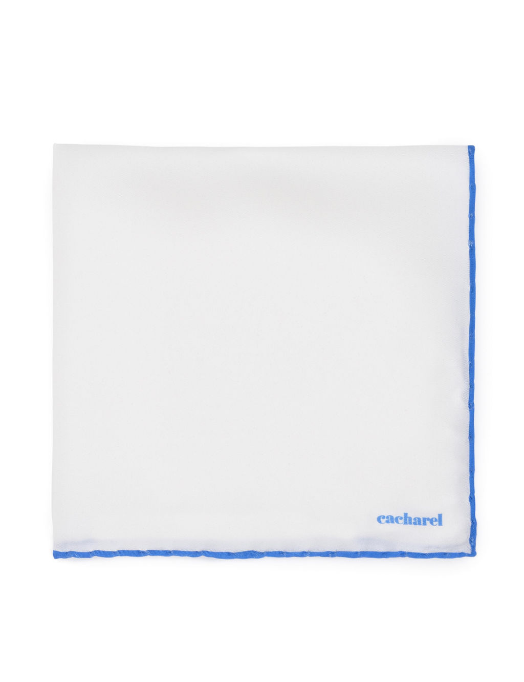 Синий базовый шелковый платок - Cacharel фото 3