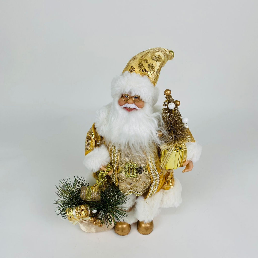 Дед Мороз золотой 50 см (арт. S1209-18) - Ип лебедев о.ю фото 4