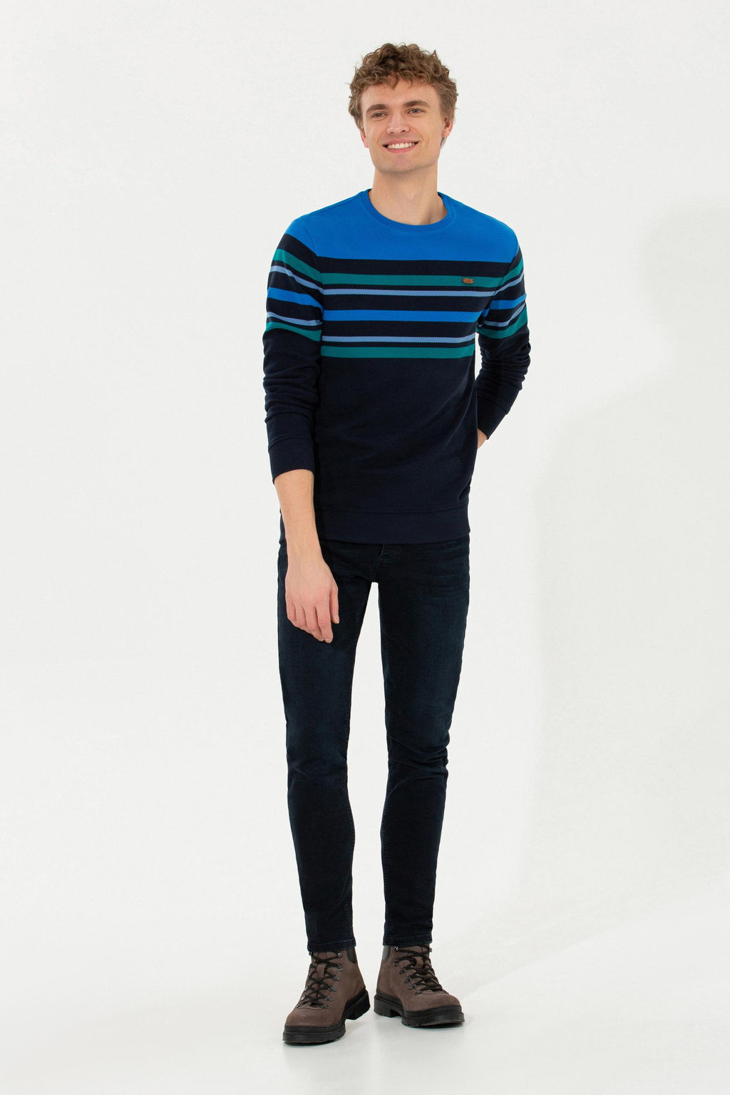 Erkek Lacivert Sweatshirt