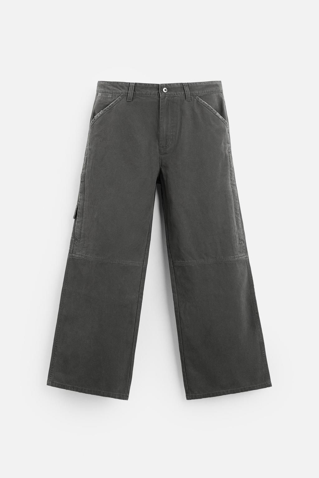 RELAXED FIT WASHED TROUSERS - Zara фото 6
