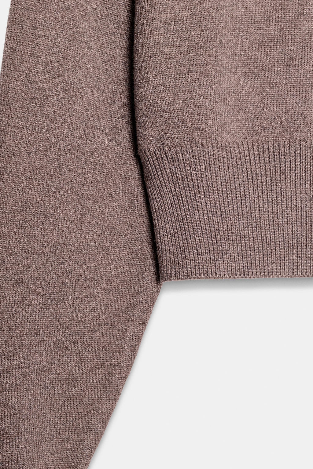 PLAIN KNIT CROPPED JUMPER - Zara фото 7