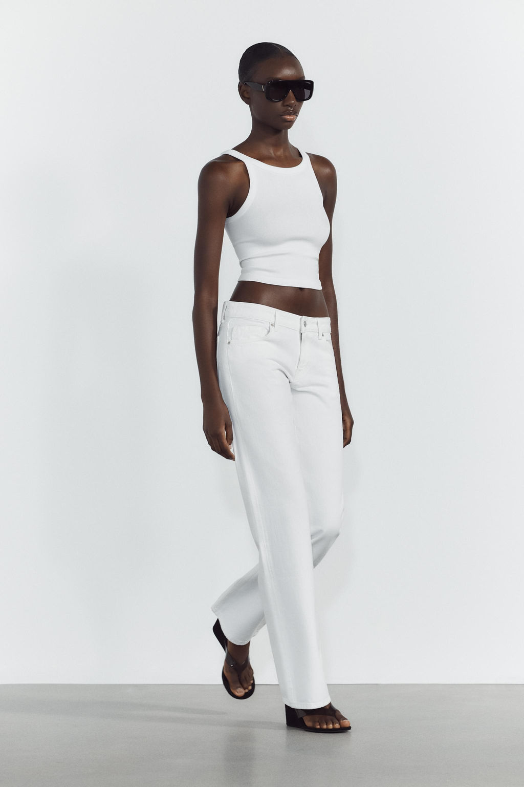 TRF WIDE-LEG LOW-RISE JEANS - Zara фото 49