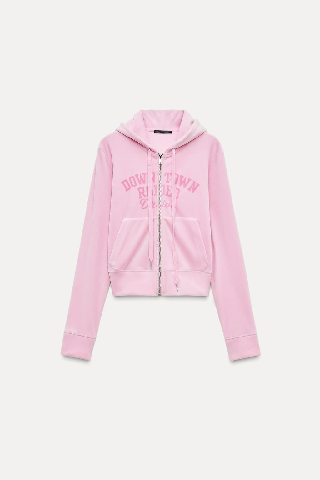 VELVET HOODED JACKET - Zara фото 3