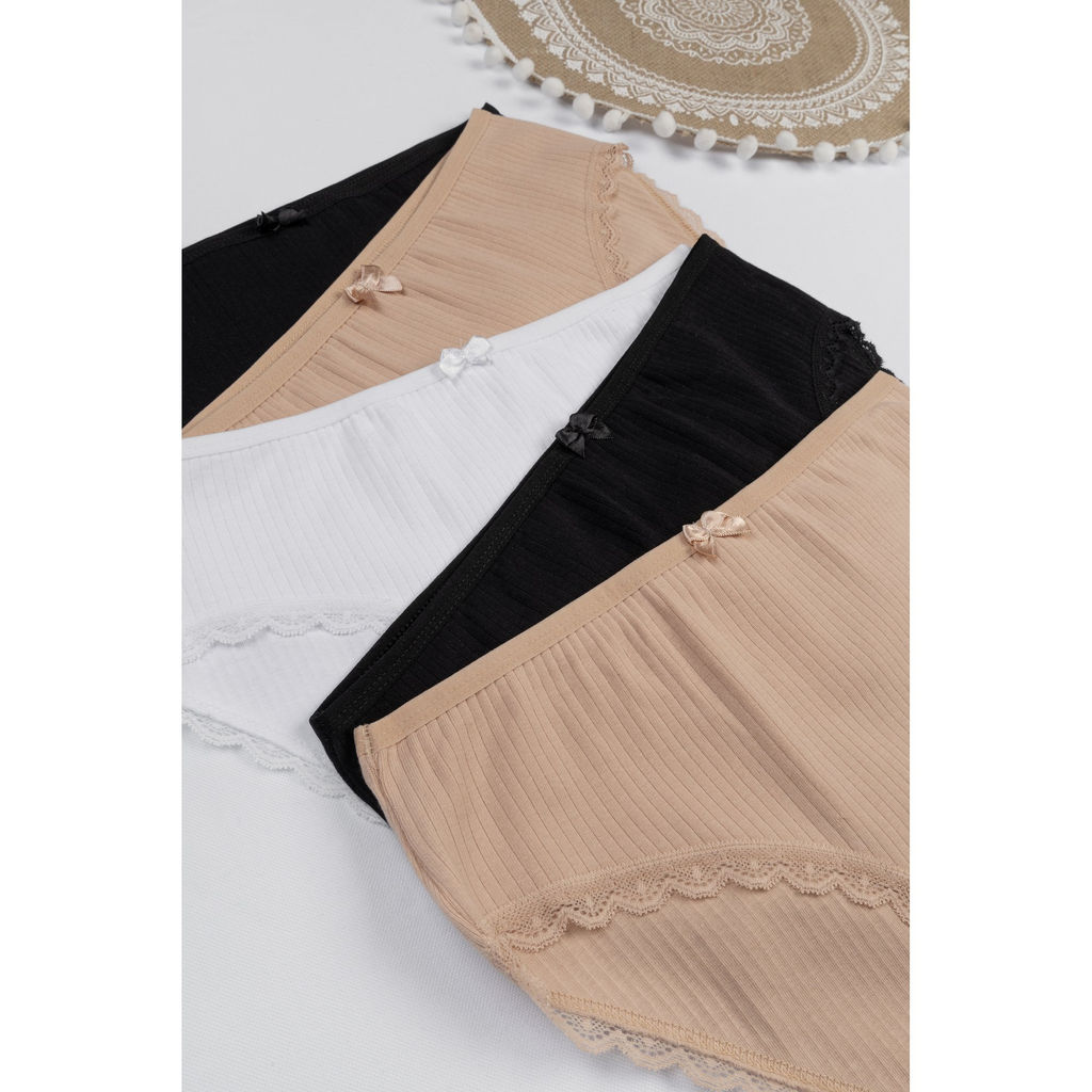 Женские трусы-слипы в рубчик 5 шт. Nicoletta  фото 8