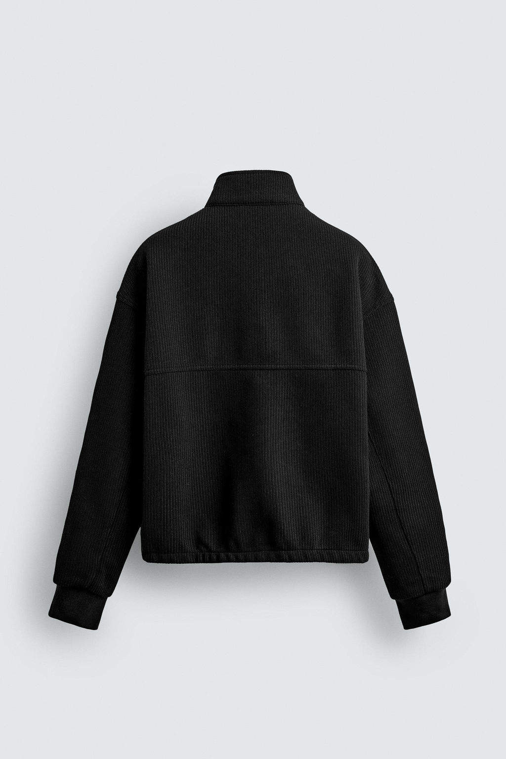 RIBBED BOXY FIT JACKET - Zara фото 8