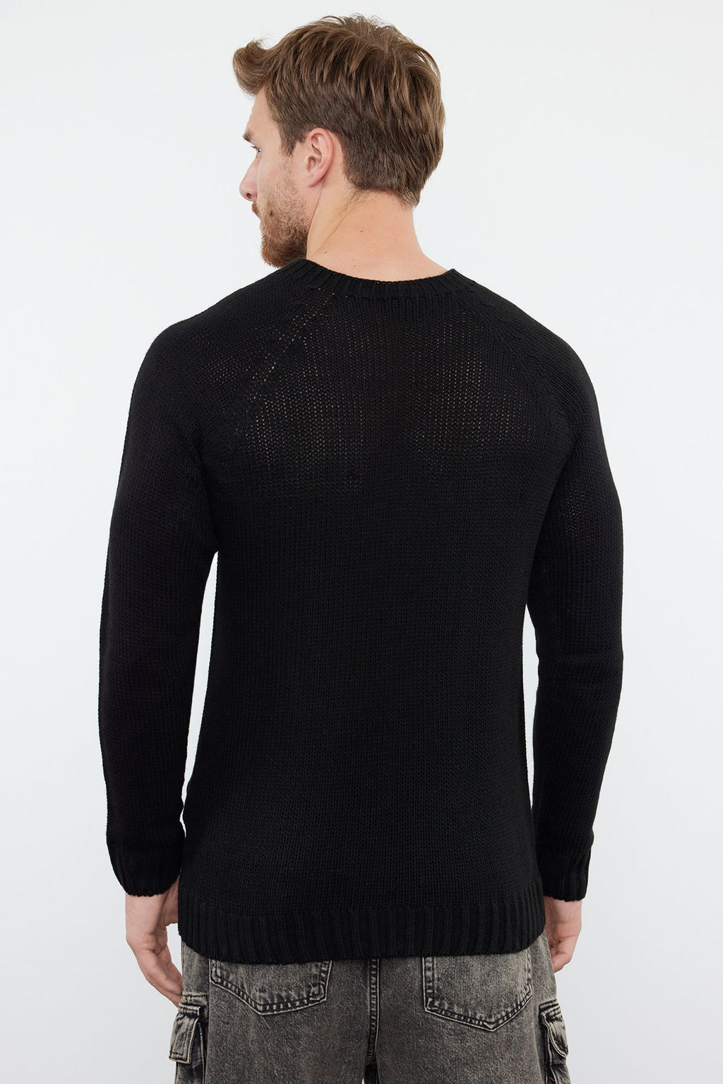 TRENDYOL MAN Kiremit Slim Fit Dar Kesim Bisiklet Yaka Reglan Kol Basic Triko Kazak TMNAW25KZ00000 - Trendyolmilla фото 37