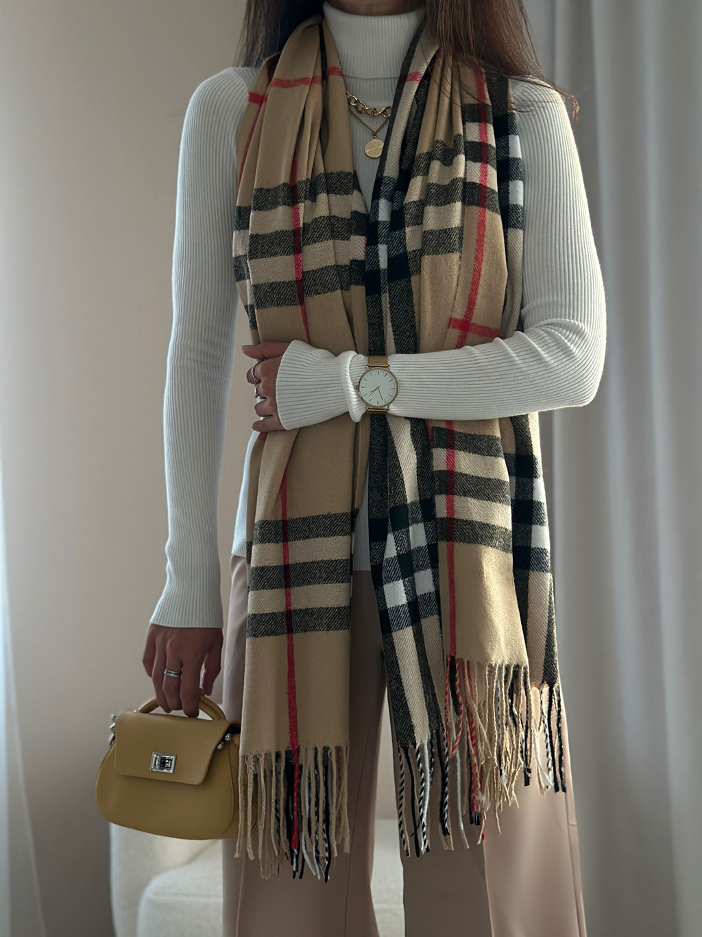 Палантин Burberry (бежевый)