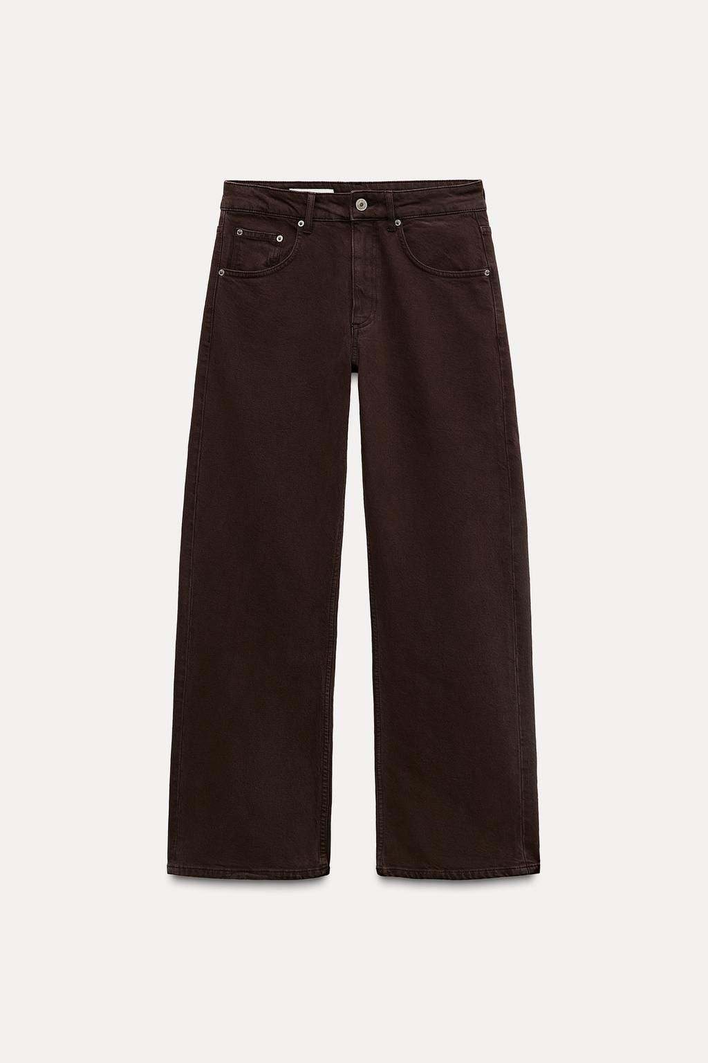 TRF BALLOON CURVED LEG MID-WAIST JEANS - Zara фото 2