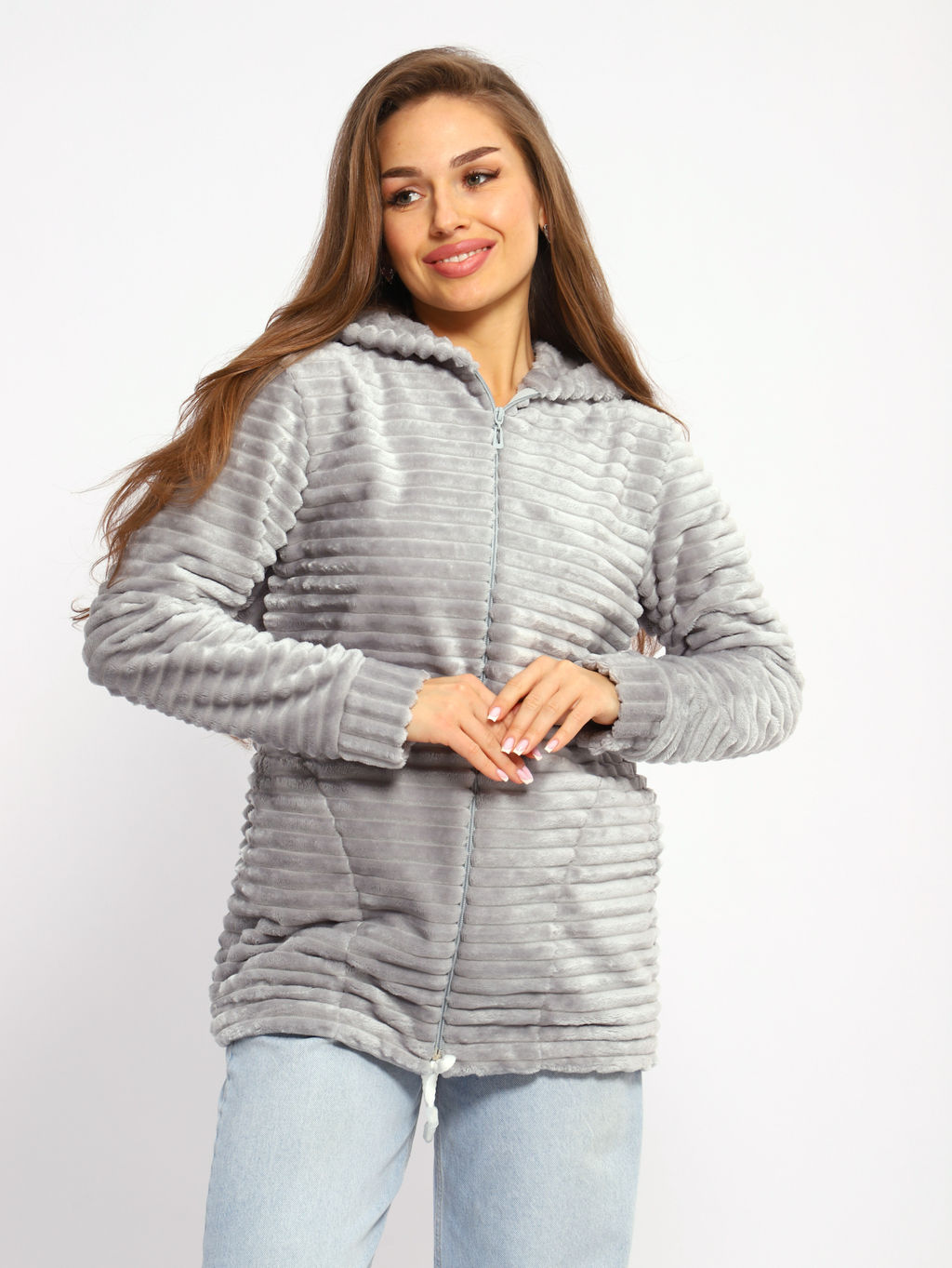 Толстовка женская 6-204 из велсофта - Новое кимоно фото 32