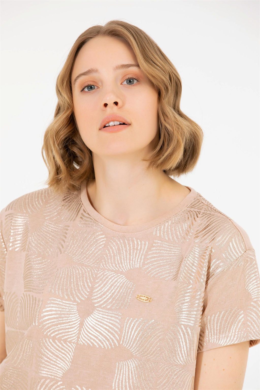 U. S. Polo Assn Женская разноцветная футболка с круглым вырезом - U.s. polo assn фото 9