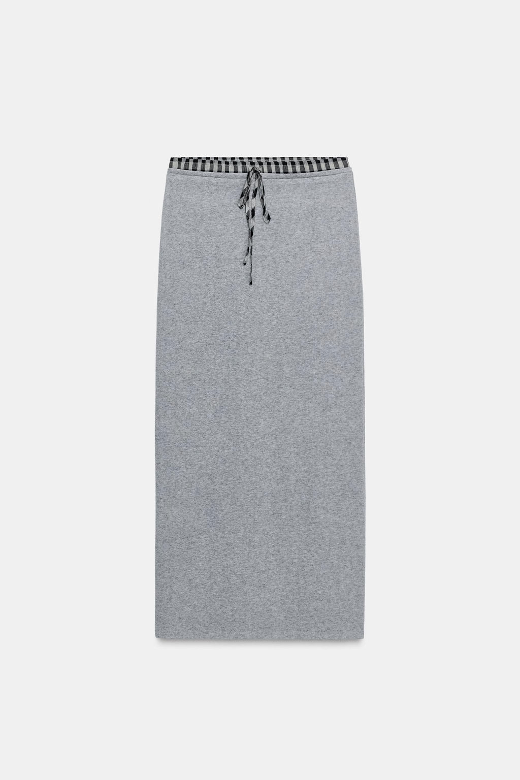 MIDI SKIRT WITH CONTRAST WAIST - Zara фото 5