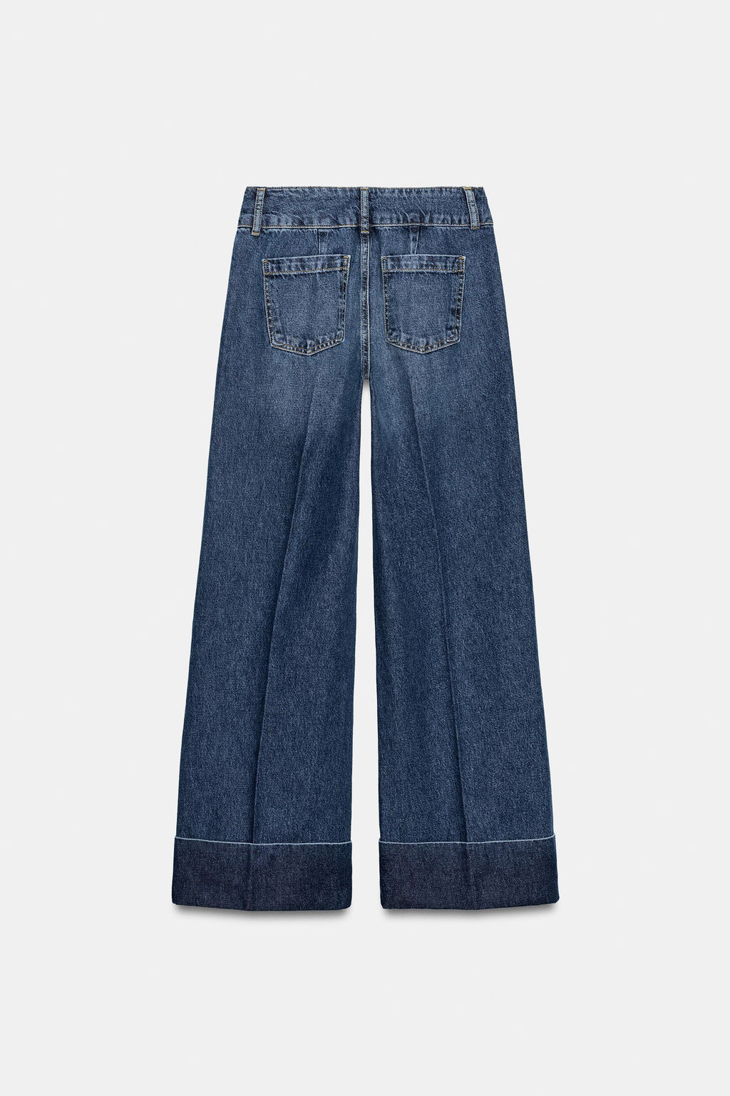 JEANS Z1975 STRAIGHT LOW-RISE TURN-UP HEMS - Zara фото 8