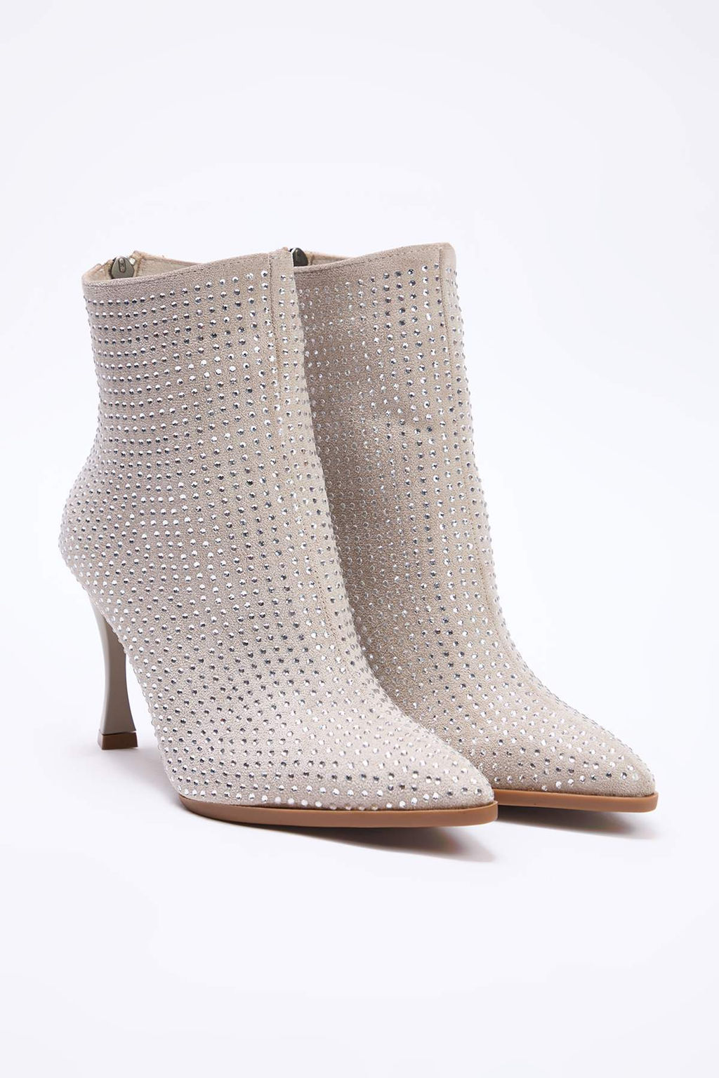 Bej Tasl? Kad?n 9 cm Ince Topuklu Bot TAKAW26BO00118