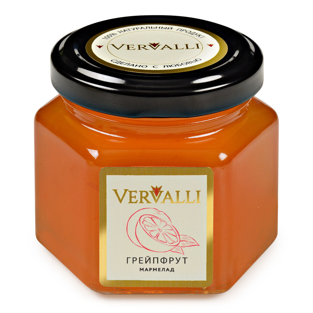 Мармелад Грейпфрут ТМ VERVALLI в банке 120