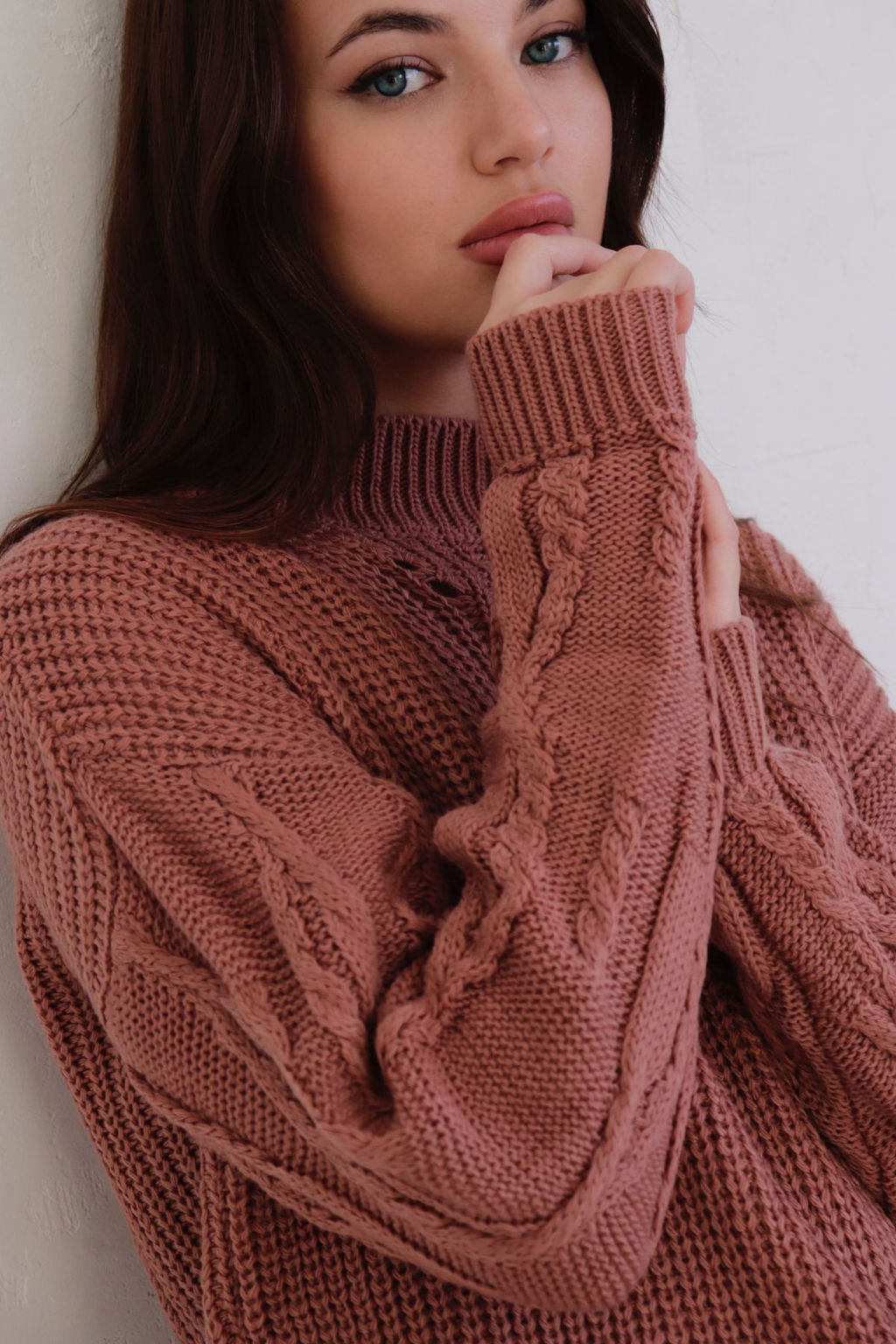 10370 Свитер в цвете розовое какао - Martichelli фото 11