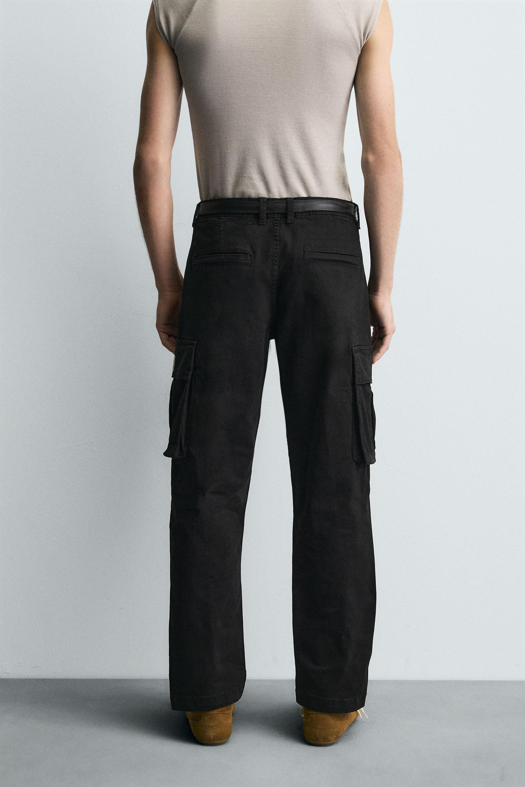 RELAXED FIT CARGO TROUSERS - Zara фото 3