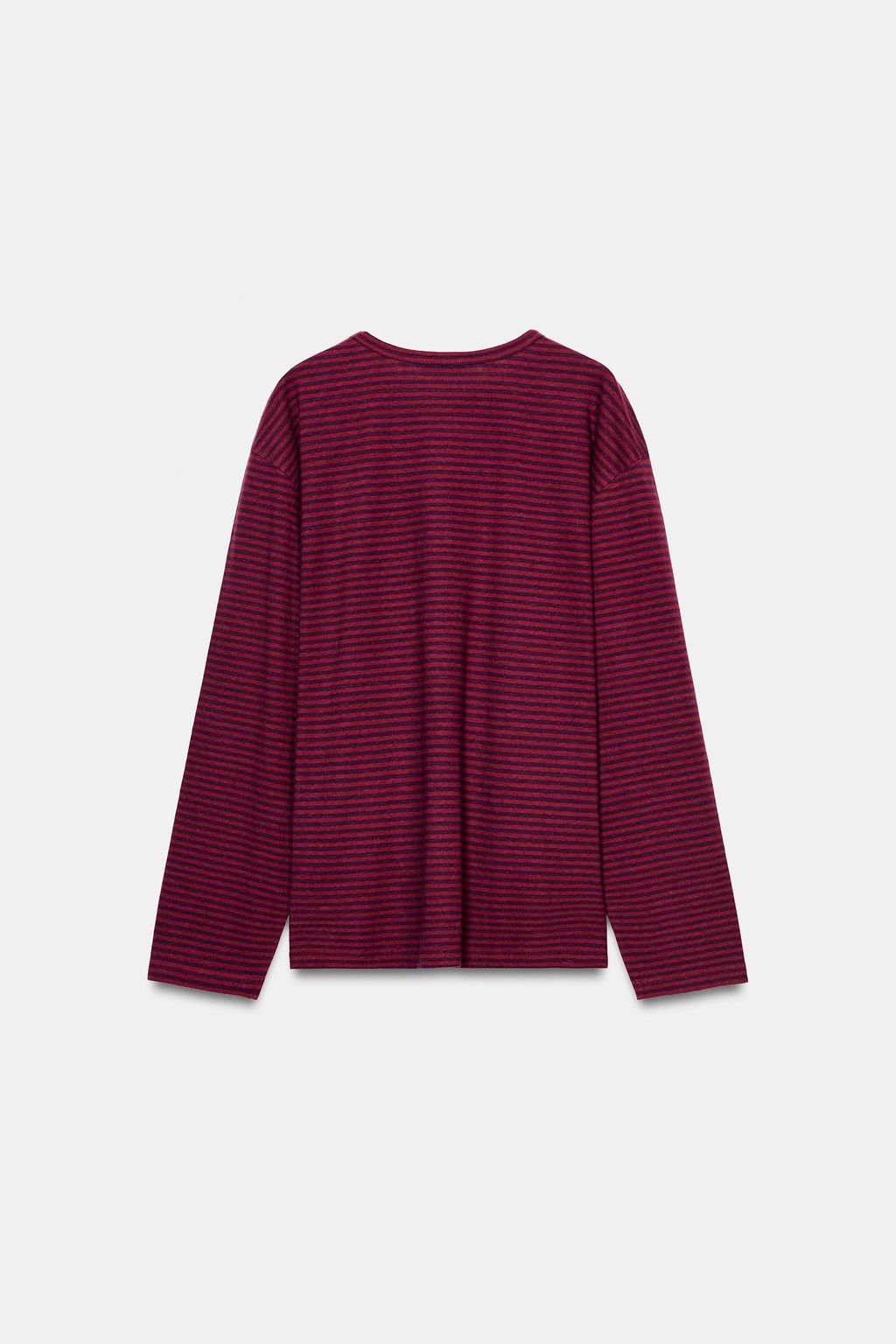 STRIPED COTTON AND LINEN T-SHIRT - Zara фото 17