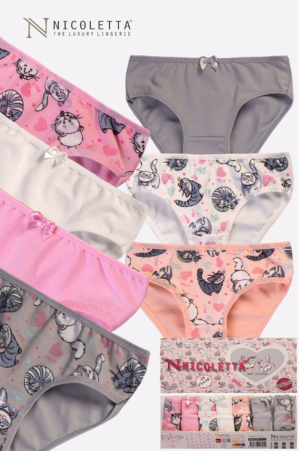 Трусы для девочки 7шт. Nicoletta  фото 6