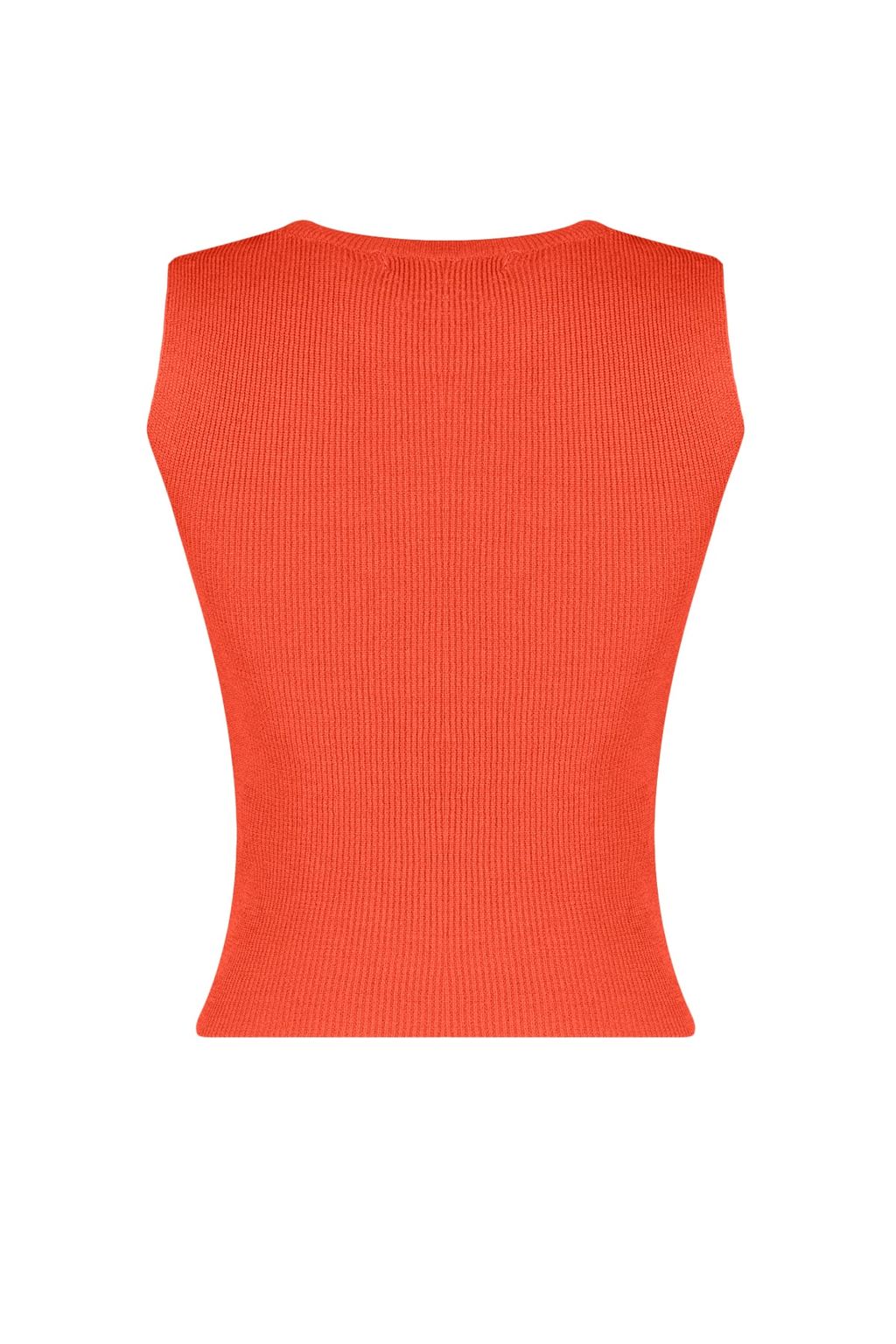 Turuncu Bisiklet Yaka Crop Bluz TWOSS21BZ0098