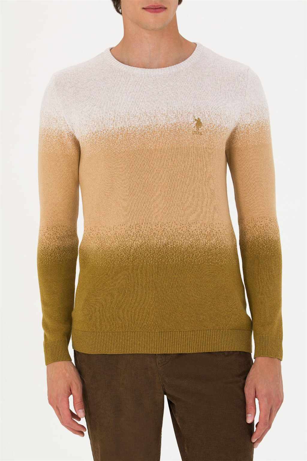 U. S. Polo Assn Мужской свитер из каменного меланжа - U.s. polo assn фото 13