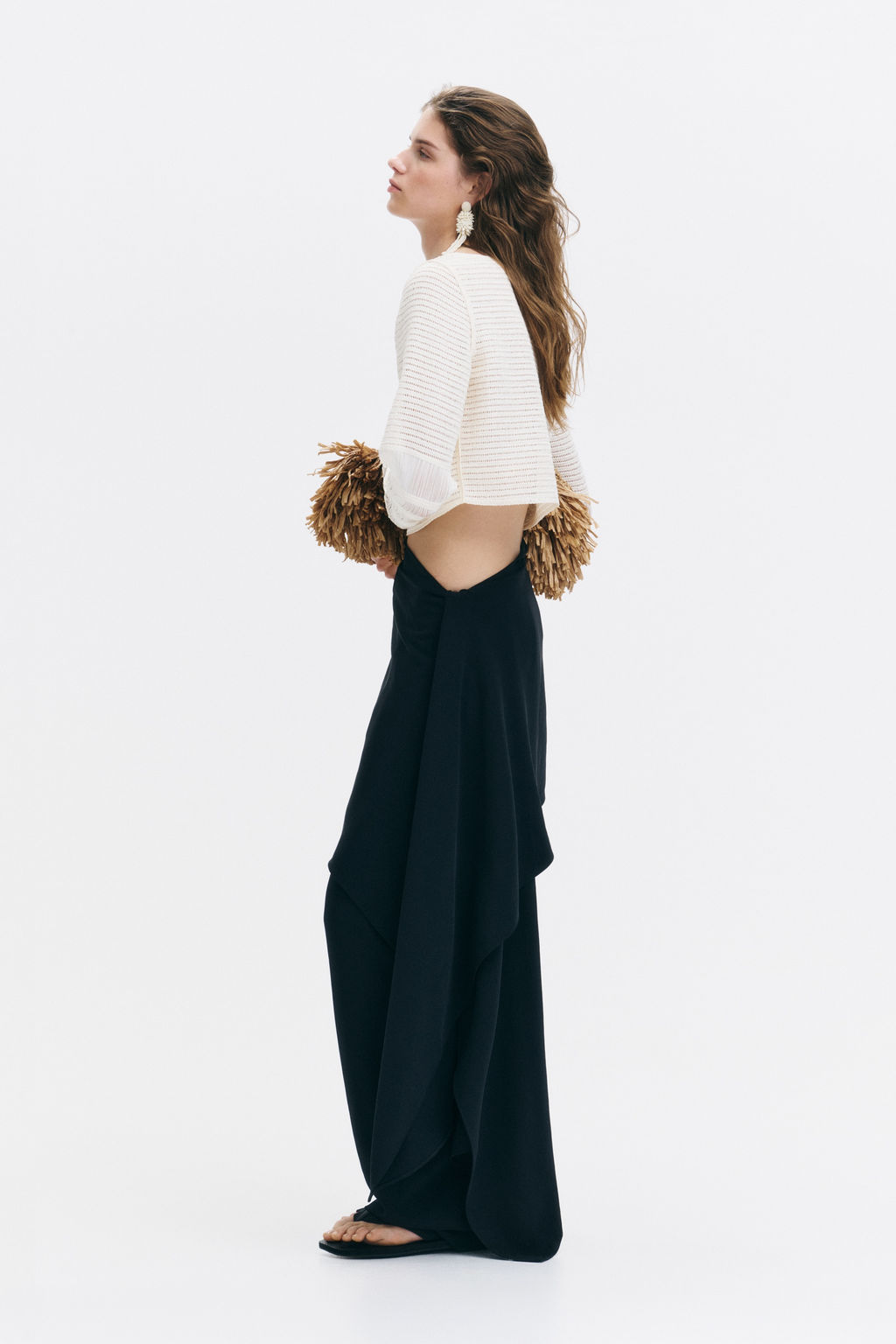 Pantal?n de vestir con falda superpuesta - H&m фото 3