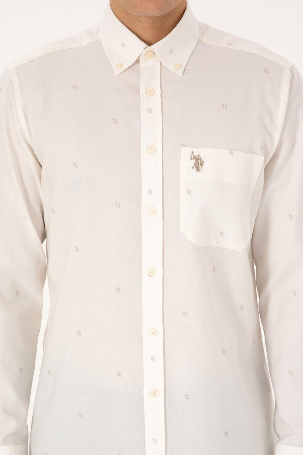 Erkek Krem Uzun Kollu G_mlek - U.s. polo assn фото 6