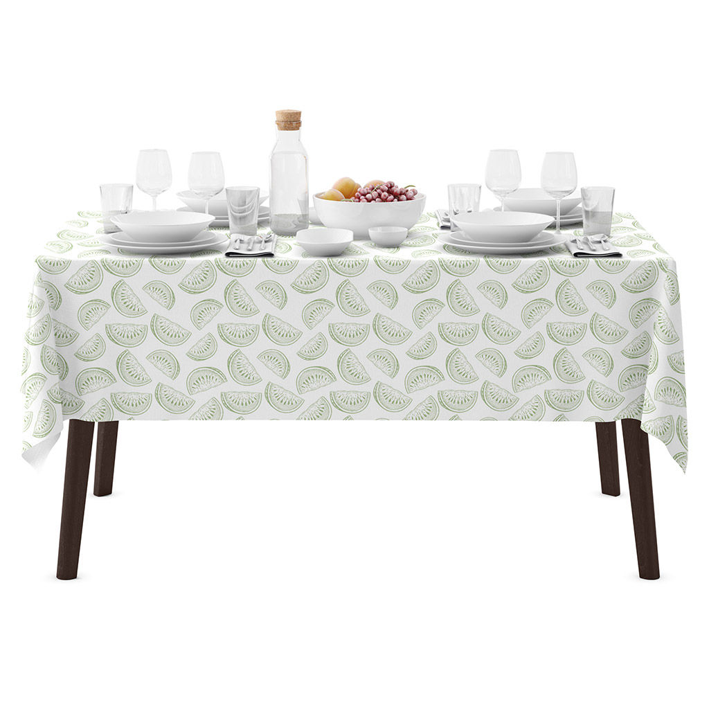 Астурия, белый Скатерть 200х145см, длина стола до 160см, на 6-8 персон, хлопок Премиум 186г/м2, Домашняя мода (Россия)  фото 5