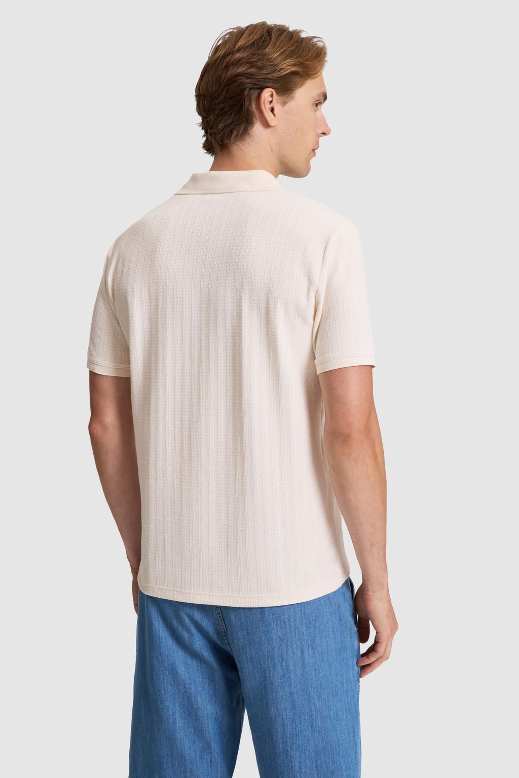 Erkek Krem Regular Fit Polo Yaka Ti__rt