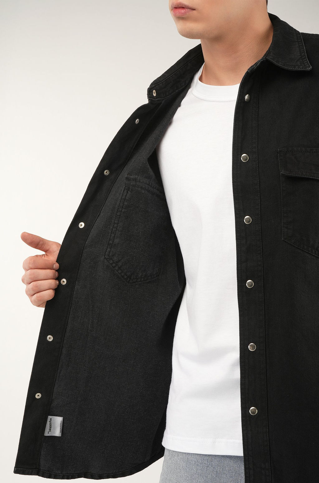 Мужская джинсовая рубашка Happyfox