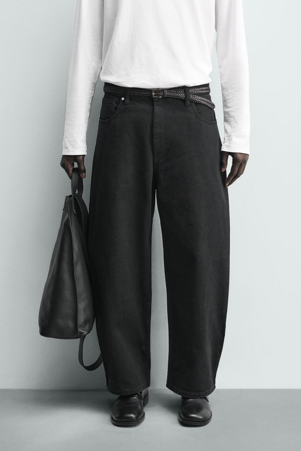JEANS WIDE FIT / Negro - Zara фото 11