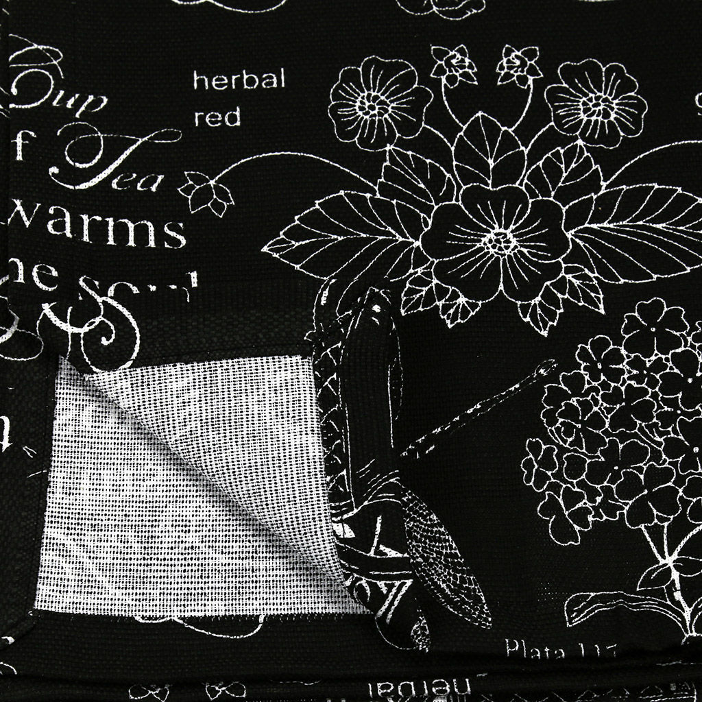 Скатерть 200х145см Версаль черный, длина стола до 160см, на 6-8 персон, хлопок Комфорт 171г/м2, упаковка классическая, пакет ПВХ 28х41см, Домашняя мода (Россия)  фото 4