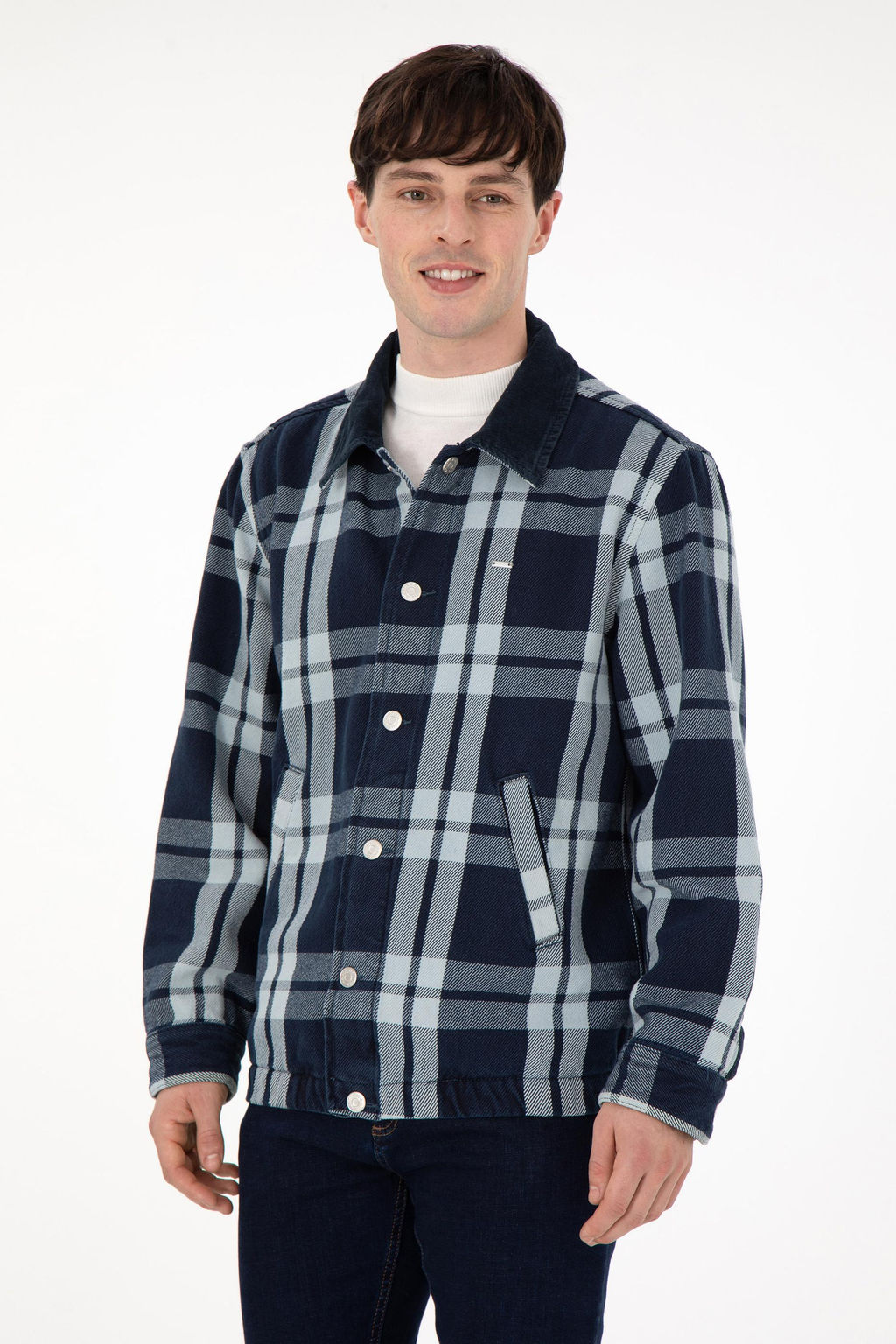 Мужская голубая джинсовая рубашка Неожиданная скидка в корзине - U.s. polo assn фото 3