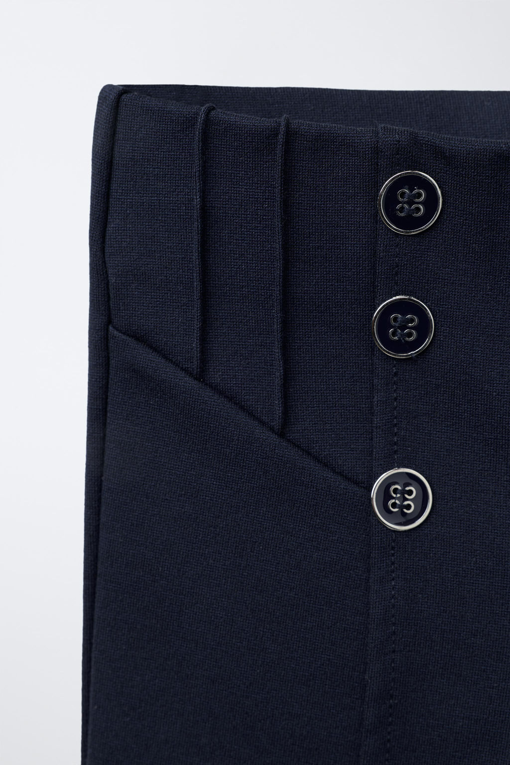 PONTE DI ROMA KNIT LEGGINGS WITH BUTTONS