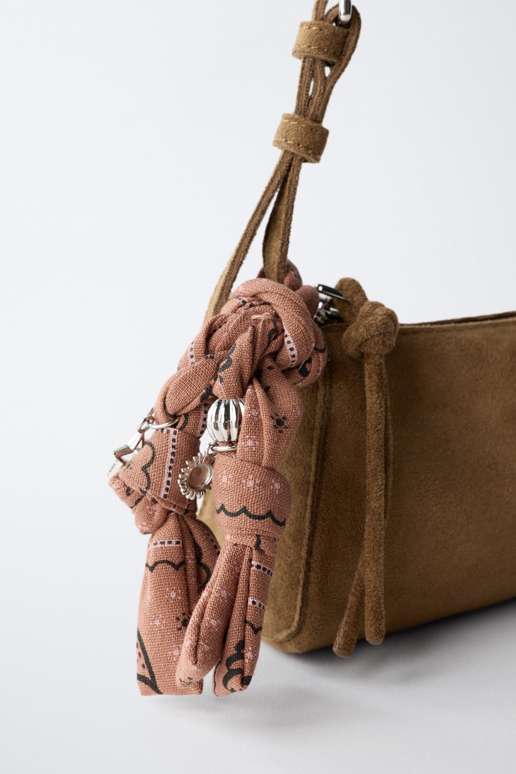 SHOULDER BAG WITH BANDANA - Zara фото 11