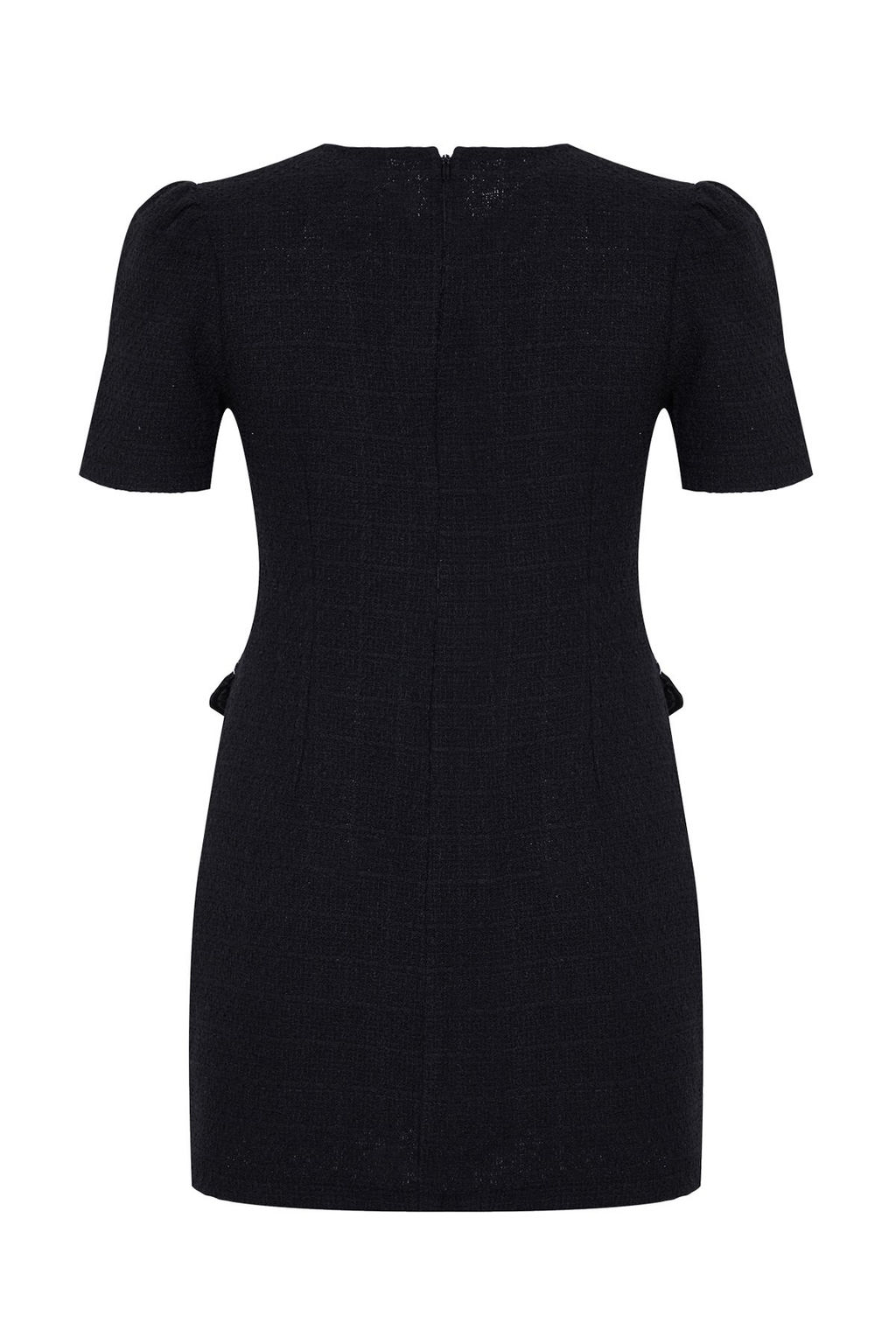 TRENDYOLMILLA Siyah A Kesim Cep Detayl? Mini Dokuma Elbise TWOAW25EL00169  фото 7