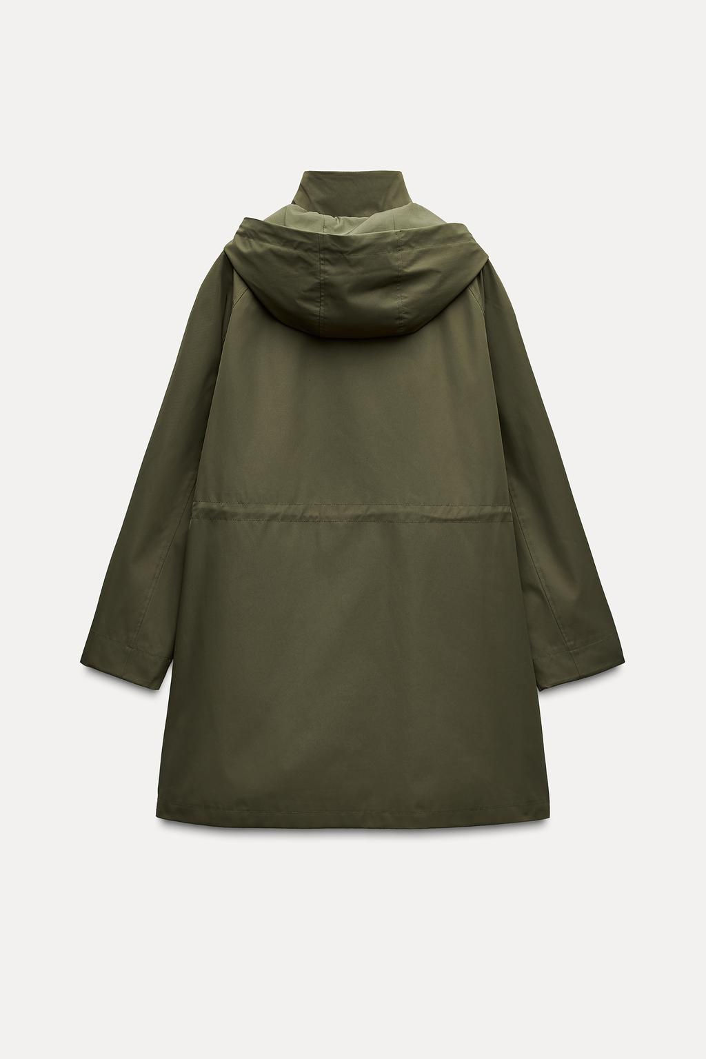 LONG TECHNICAL FABRIC JACKET - Zara фото 7