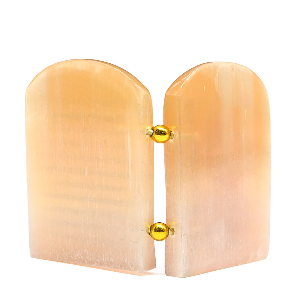 Икона из селенита с молитвой "Господь Вседержитель и Б.М.Державная" 85*30*65мм Радуга камня