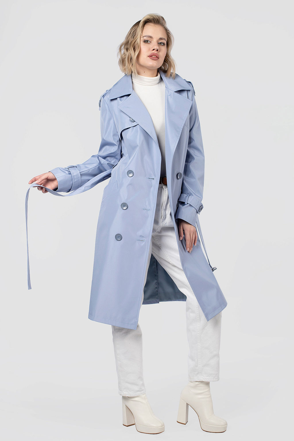 03-3304 Плащ женский (пояс) - El podio фото 3