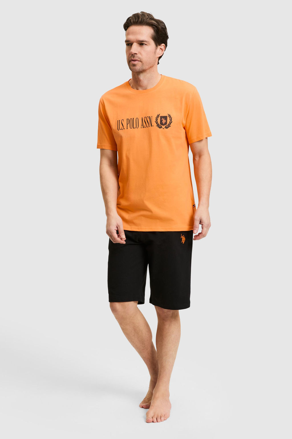Erkek Turuncu Pijama Tak_m_