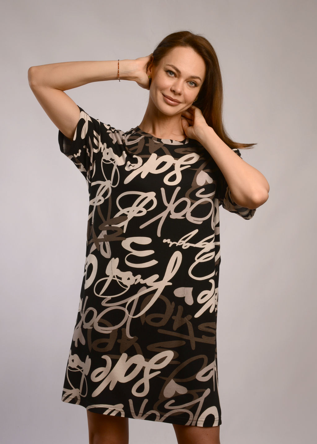 Туника женская ОВЕРСАЙЗ (текст №1) - Ивановская трикотажная компания фото 2