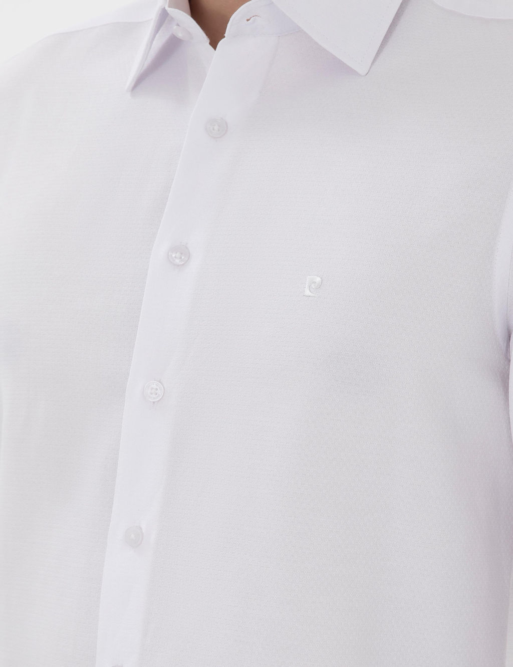 Beyaz Slim Fit Arm_rl_ Uzun Kollu G_mlek