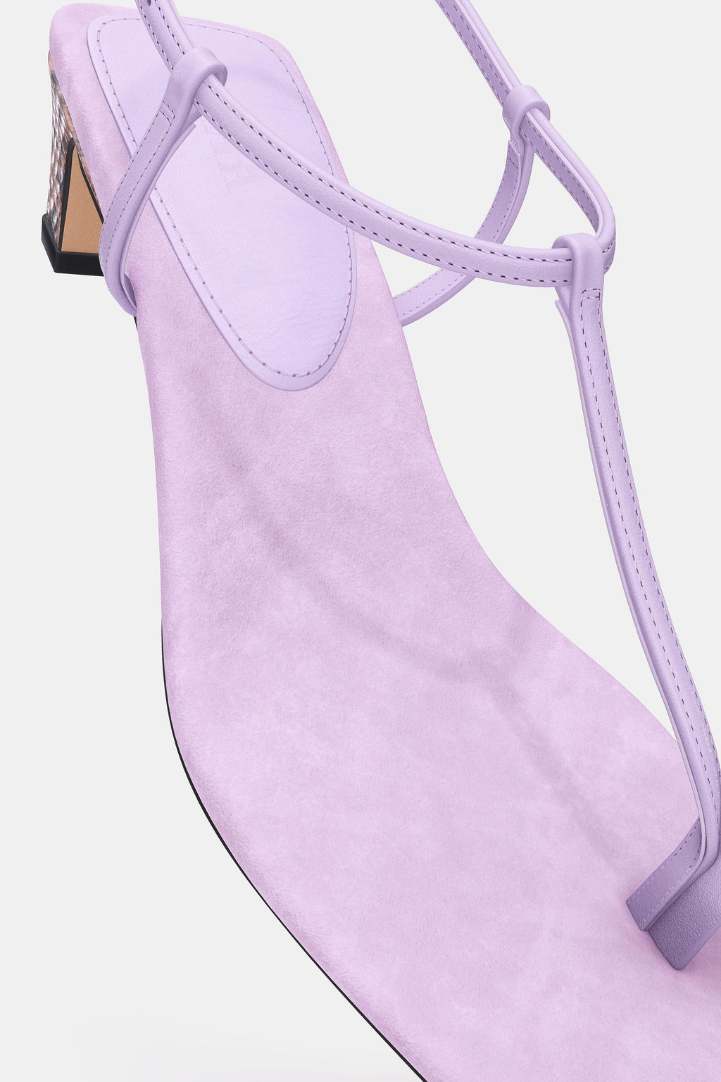 SPLIT SUEDE LIMITED EDITION SANDALS - Zara фото 9