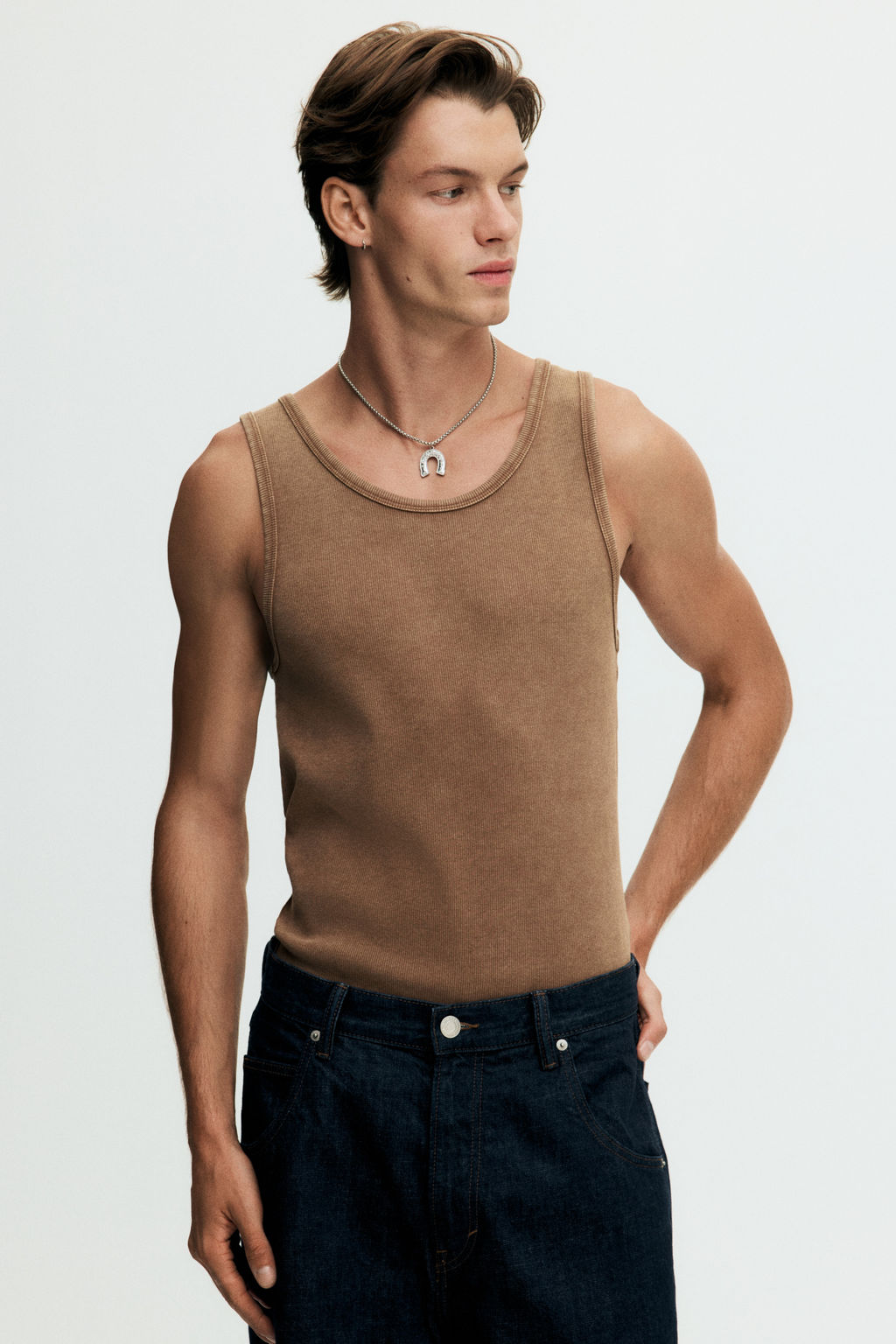 Camiseta sin mangas en canal? Slim Fit - H&m фото 2