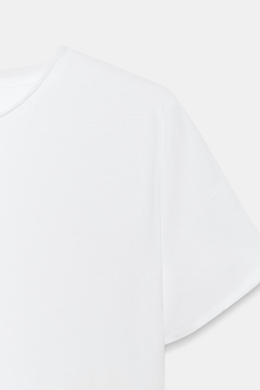 CAMISETA LAVADA MANGA CORTA / Blanco