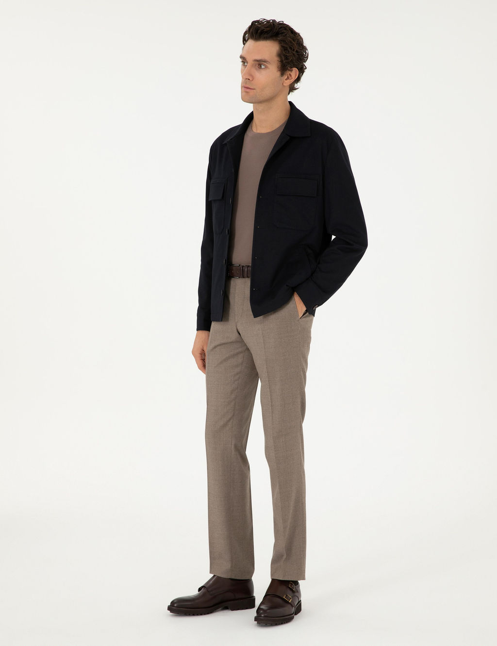 Темно-синяя куртка классического кроя - Cacharel фото 4