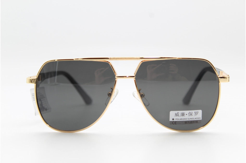 Солнцезащитные очки WILIBOLO (Polarized) 8008 58-16-142 С2 зол/серая линза