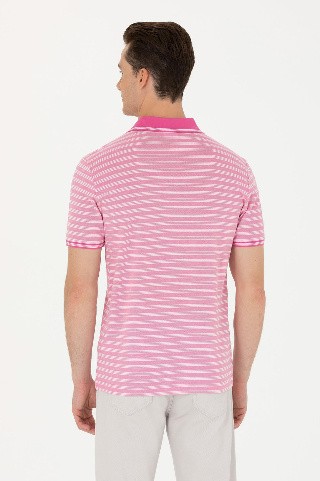 Мужская розовая футболка Неожиданная скидка в корзине - U.s. polo assn фото 12